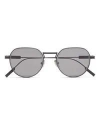 Ermenegildo Zegna Sonnenbrille aus Metall in Gunmetal Gunmetal