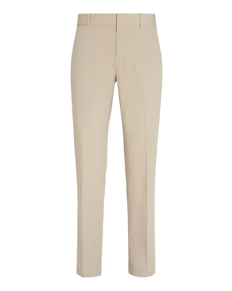 Ermenegildo Zegna Hose aus Stretch-Baumwolle in Beige Beige