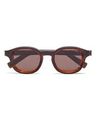 Ermenegildo Zegna Aurora I Sonnenbrille aus Acetat in dunklem Foliage Dunkles