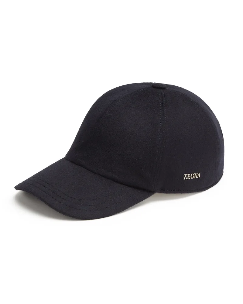 Ermenegildo Zegna Baseballcap aus Oasi Cashmere in Dunkelblau Dunkelblau