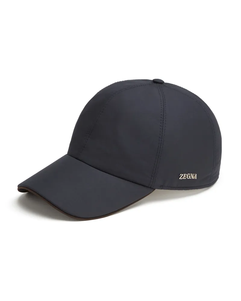 Ermenegildo Zegna Baseballcap aus technischem Material in Dunkelblau Dunkelblau