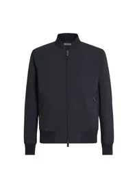 Ermenegildo Zegna Blouson aus Trofeo Elements Wolle Marineblau