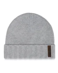 Ermenegildo Zegna Beanie aus Oasi Cashmere in Dunkelgrau Dunkelgrau