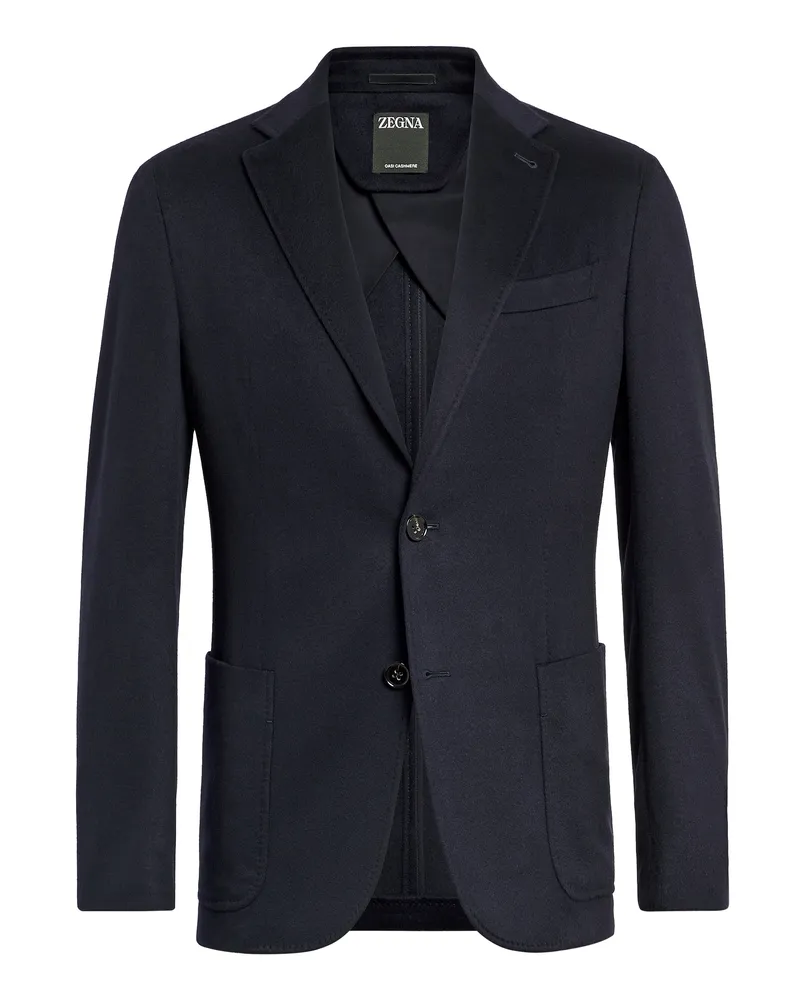 Ermenegildo Zegna Hemdjacke aus Oasi Cashmere in Marineblau Marineblau