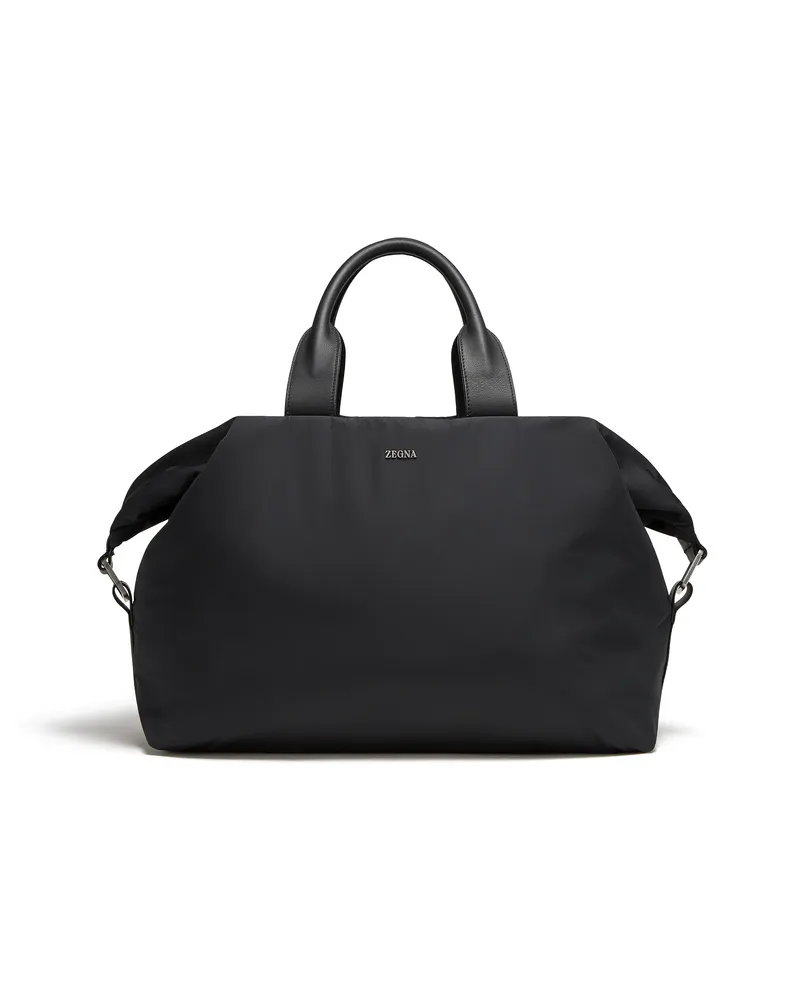 Ermenegildo Zegna Reisetasche aus technischem Material in Schwarz Schwarz