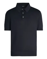 Ermenegildo Zegna Poloshirt aus Premium Cotton in Marineblau Marineblau