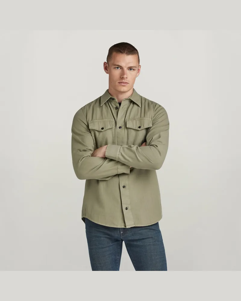 G-STAR RAW Marine Slim Hemd - Grün - Herren Grün
