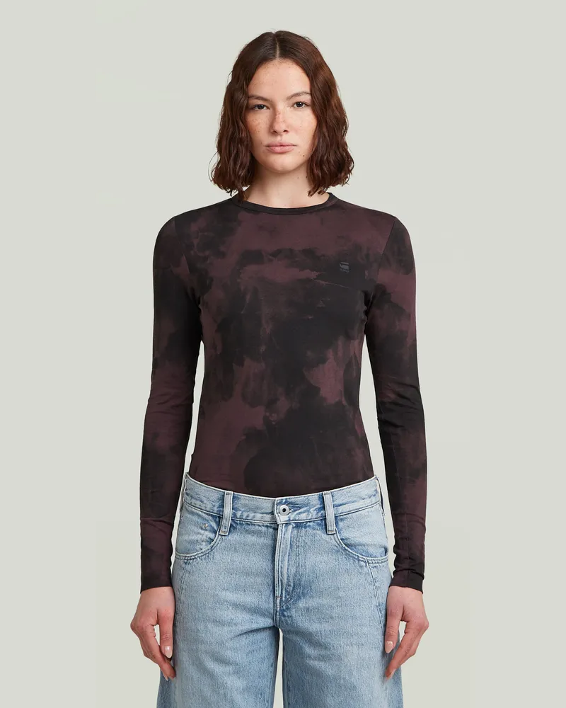 G-STAR RAW Printed Slim T-Shirt - Mehrfarbig - Damen Mehrfarbig