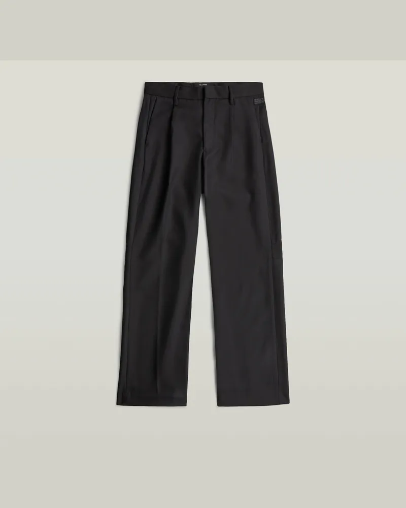 G-STAR RAW Bowey Pleated Chino - Schwarz - Damen Schwarz