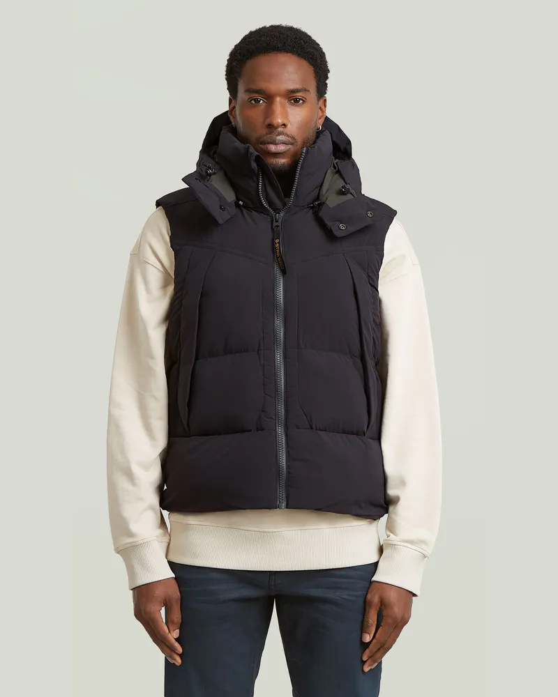 G-STAR RAW G-Whistler Padded Hooded Weste 2.0 - Schwarz - Herren Schwarz