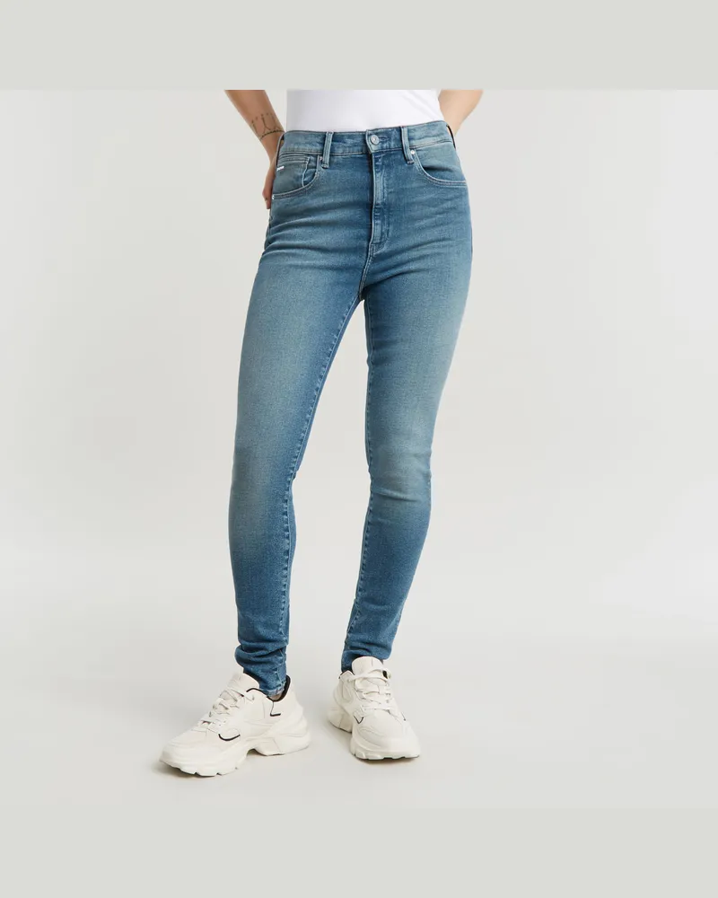 G-STAR RAW Kafey Ultra High Skinny Jeans - Mittelblau - Damen Mittelblau