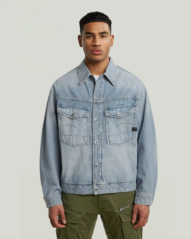 G-STAR RAW Dakota Jacke - Hellblau - Herren Hellblau