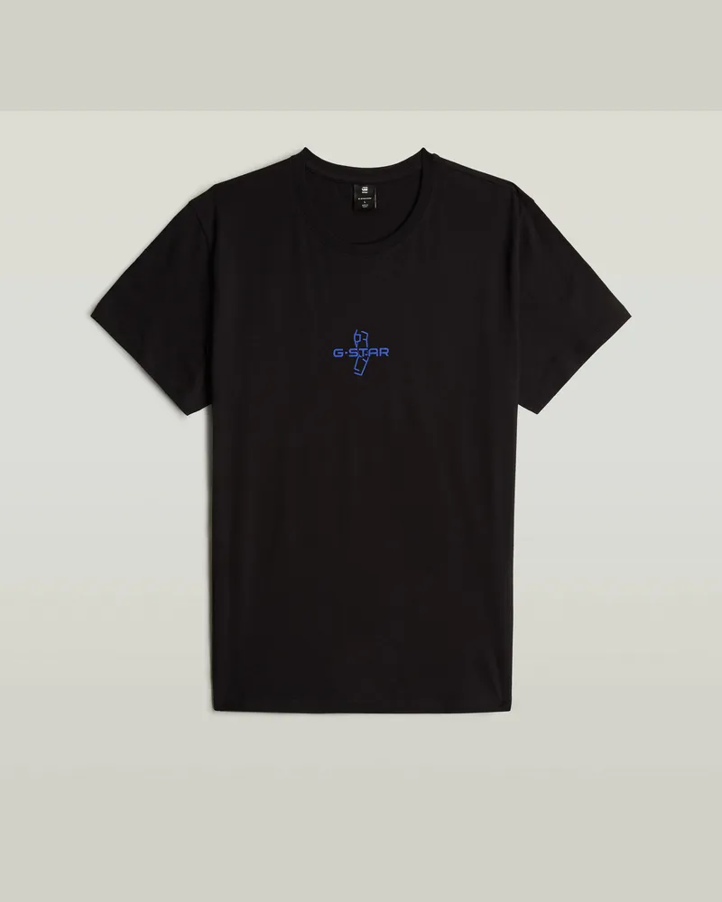 G-STAR RAW Outline Logo T-Shirt - Schwarz - Herren Schwarz