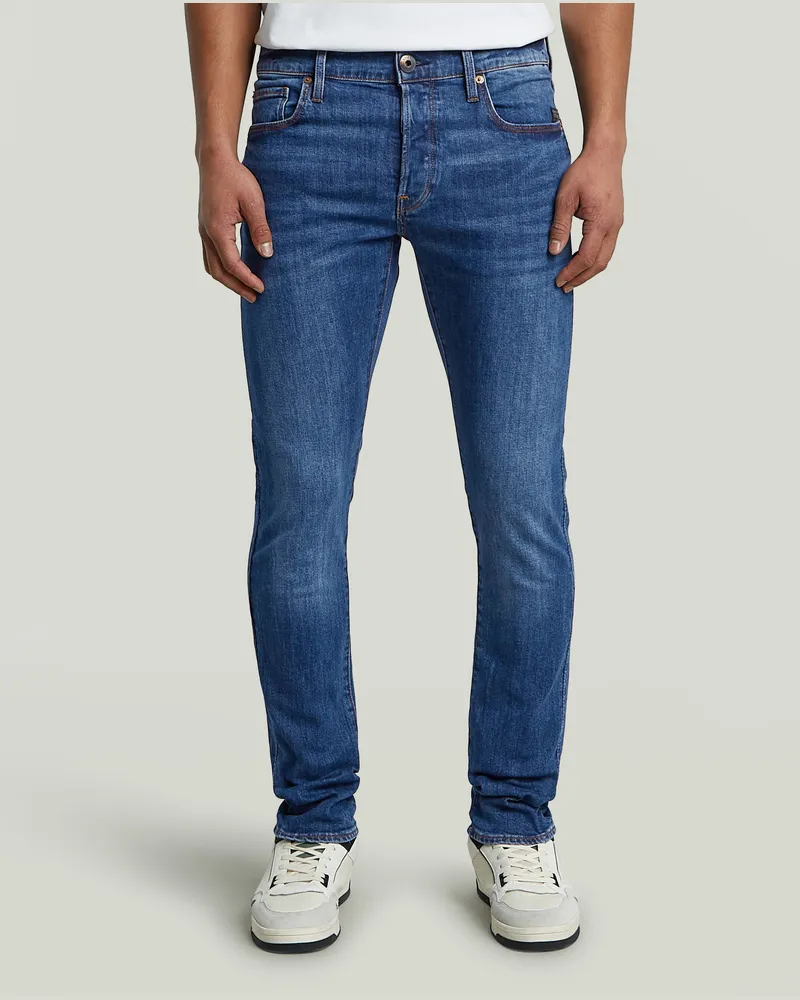 G-STAR RAW 3301 Slim Z Jeans - Mittelblau - Herren Mittelblau