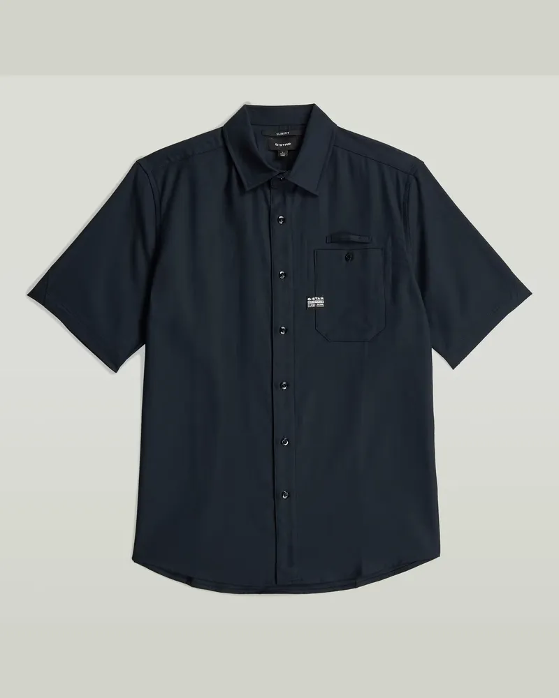 G-STAR RAW Bristum 1 Pocket Slim Hemd - Dunkelblau - Herren Dunkelblau