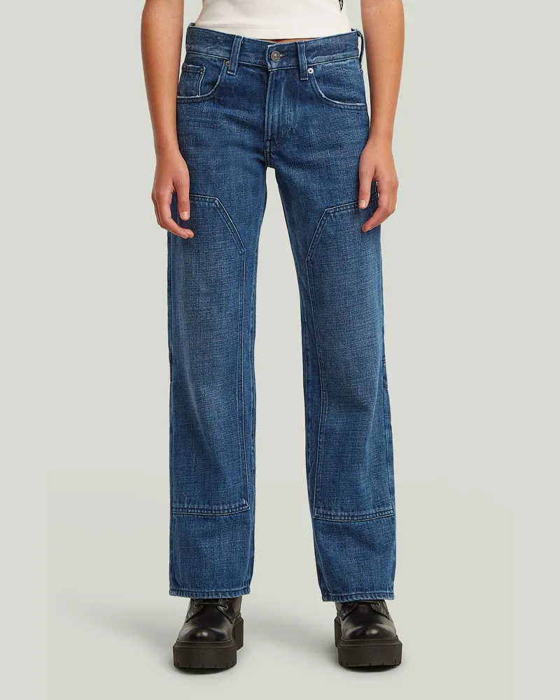 G-STAR RAW Girls Bowey 3D Carpenter Loose Hose - Mittelblau - mädchen Mittelblau