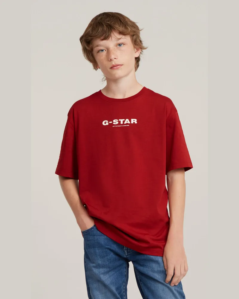 G-STAR RAW Jungen T-Shirt Loose - Rot - jungen Rot