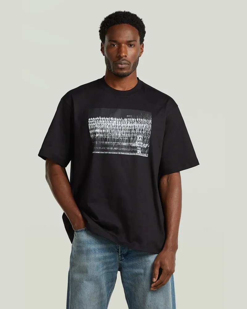 G-STAR RAW Photo Print Loose T-Shirt - Schwarz - Herren Schwarz