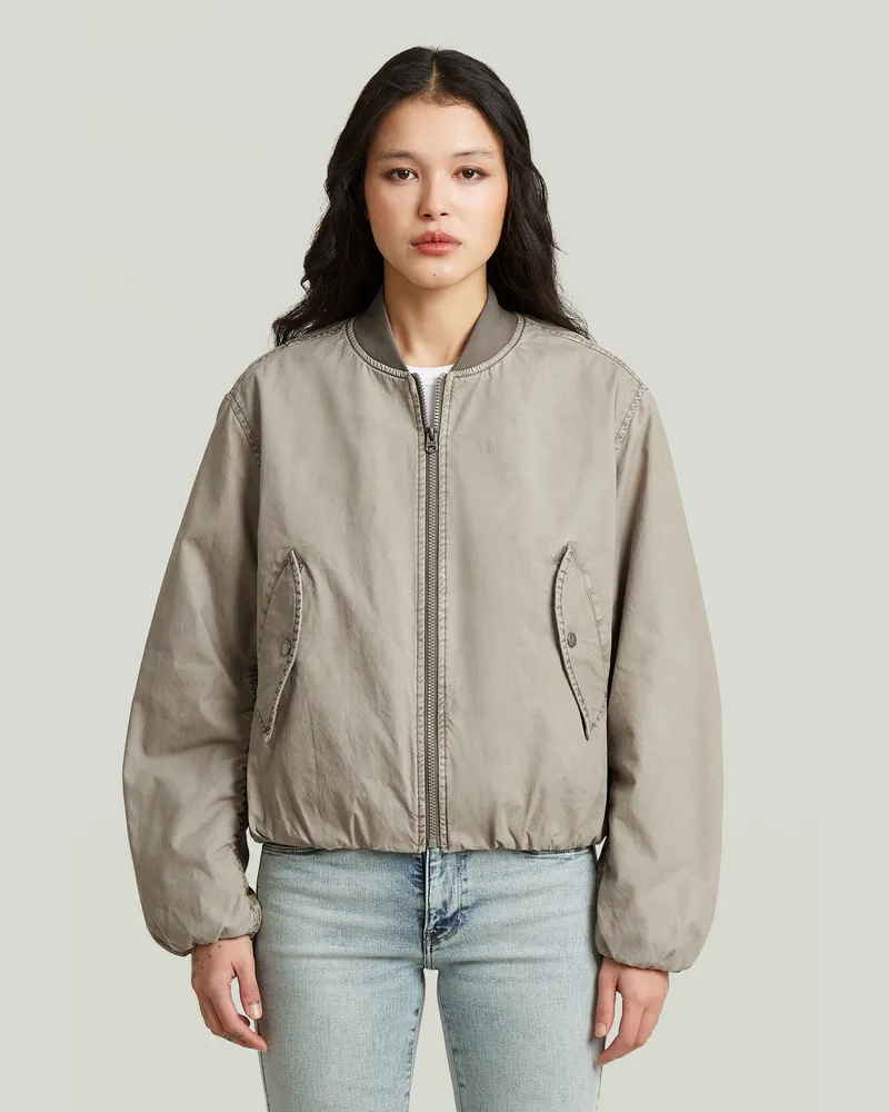 G-STAR RAW Bomber Padded Jacke - Beige - Damen Beige