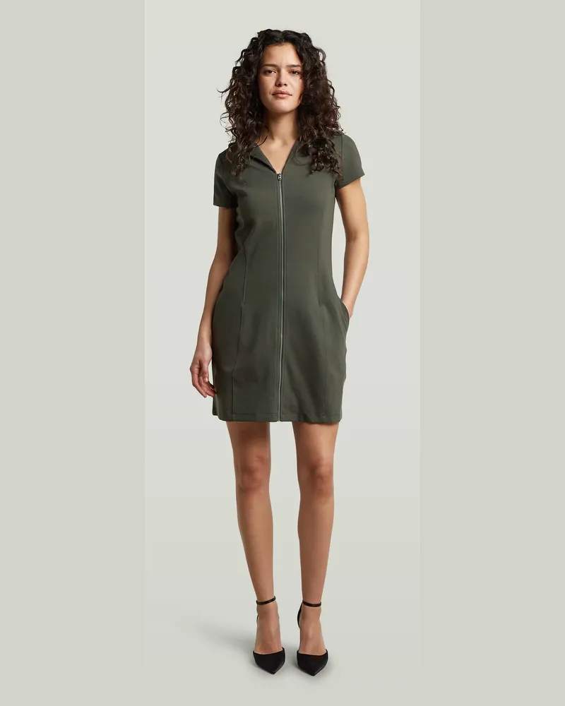 G-STAR RAW Soft Sculpt Fit Flare Dress - Grau - Damen Grau