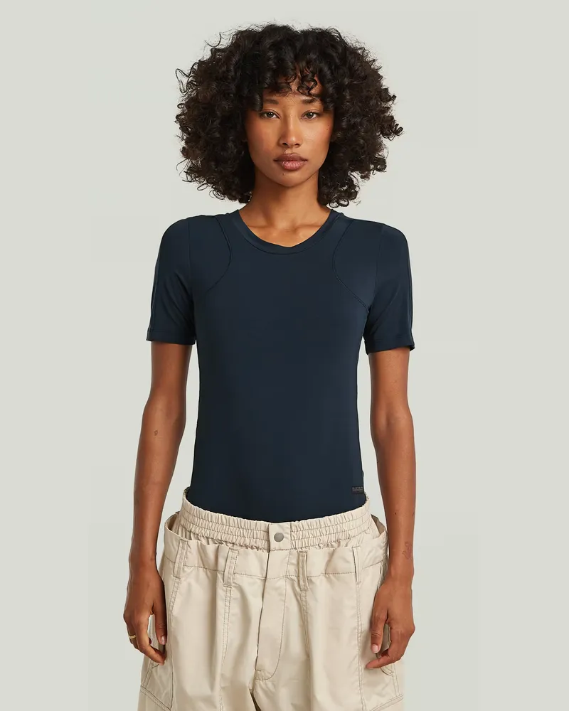 G-STAR RAW 2nd Skin Bodysuit T-Shirt - Dunkelblau - Damen Dunkelblau