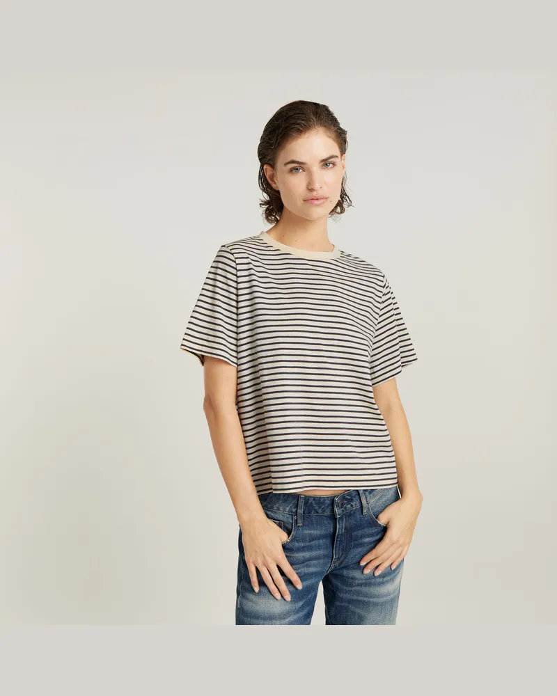 G-STAR RAW Stripe Boxy Top - Mehrfarbig - Damen Mehrfarbig