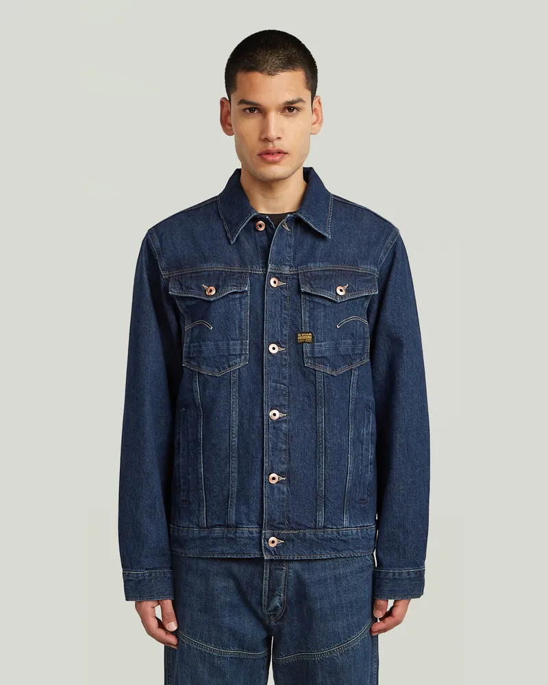 G-STAR RAW Arc 3D Denim Jacket - Dunkelblau - Herren Dunkelblau