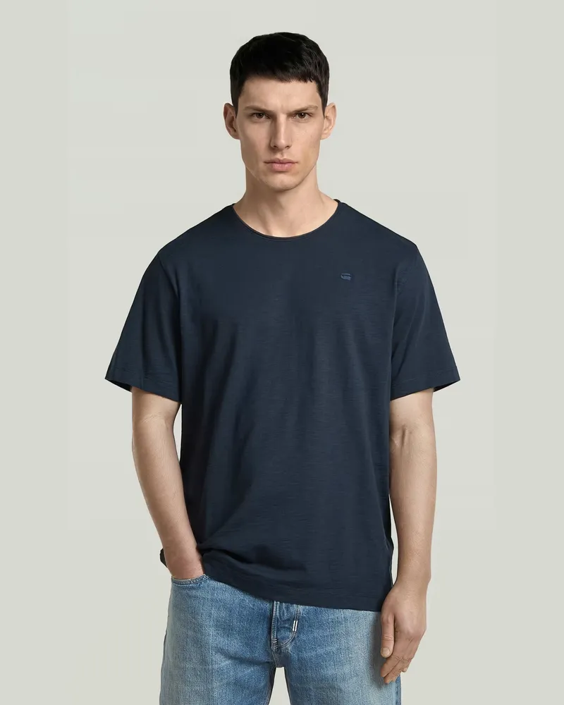 G-STAR RAW Essential Raw Neck T-Shirt - Dunkelblau - Herren Dunkelblau