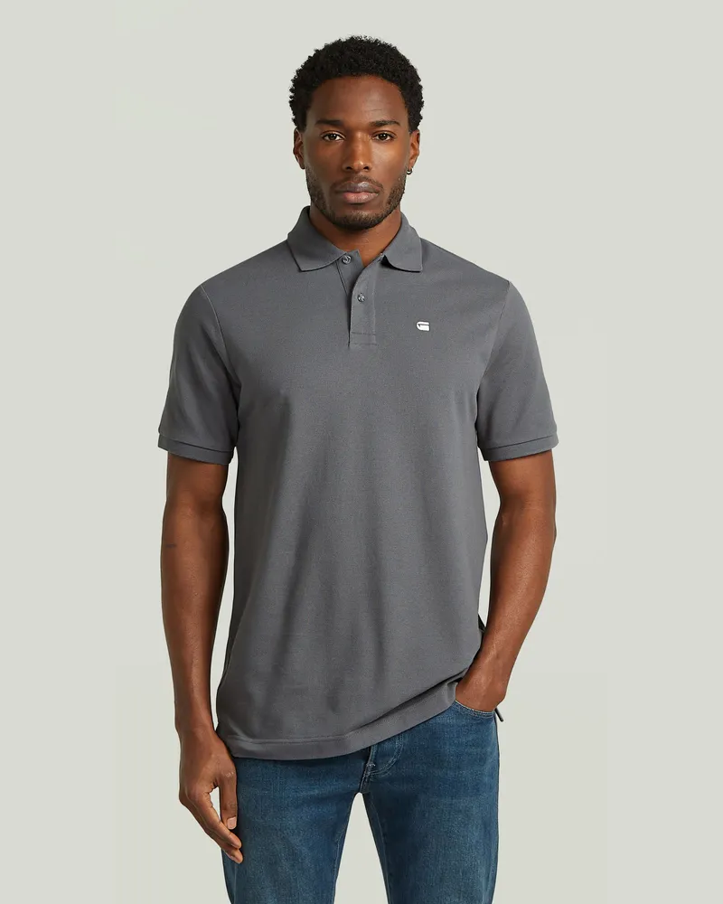 G-STAR RAW Oluv Regular Polo - Grau - Herren Grau