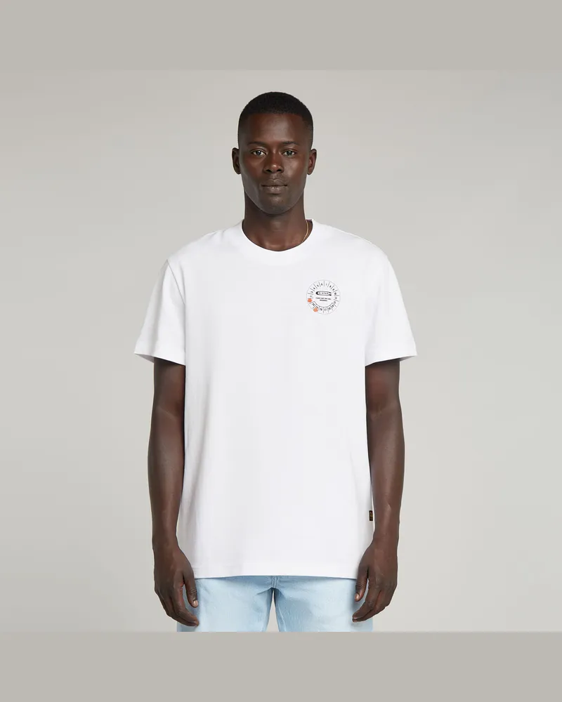 G-STAR RAW Gauge T-Shirt - Weiß - Herren Weiß