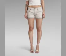 Y2K Denim Shorts - Weiß - Damen