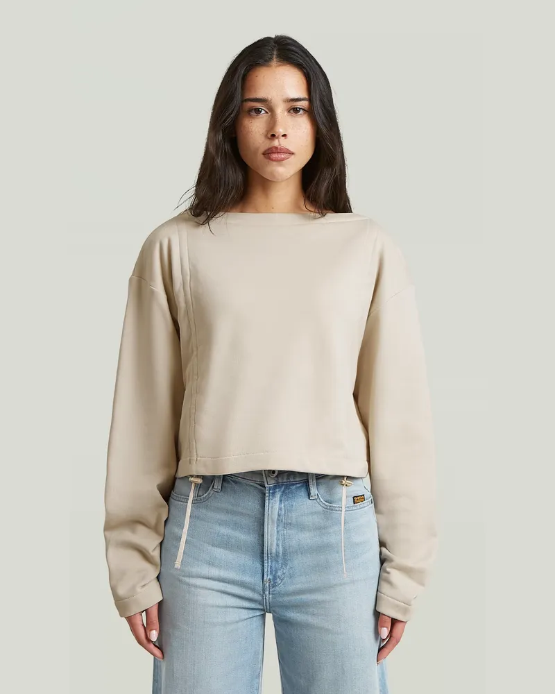 G-STAR RAW Adjustable Strings Sweatshirt - Weiß - Damen Weiß