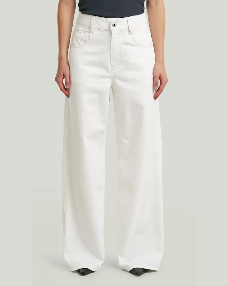 G-STAR RAW Skater High Loose Jeans - Weiß - Damen Weiß