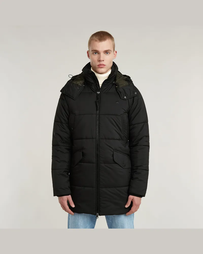 G-STAR RAW G-Whistler Padded Hooded Parka - Schwarz - Herren Schwarz