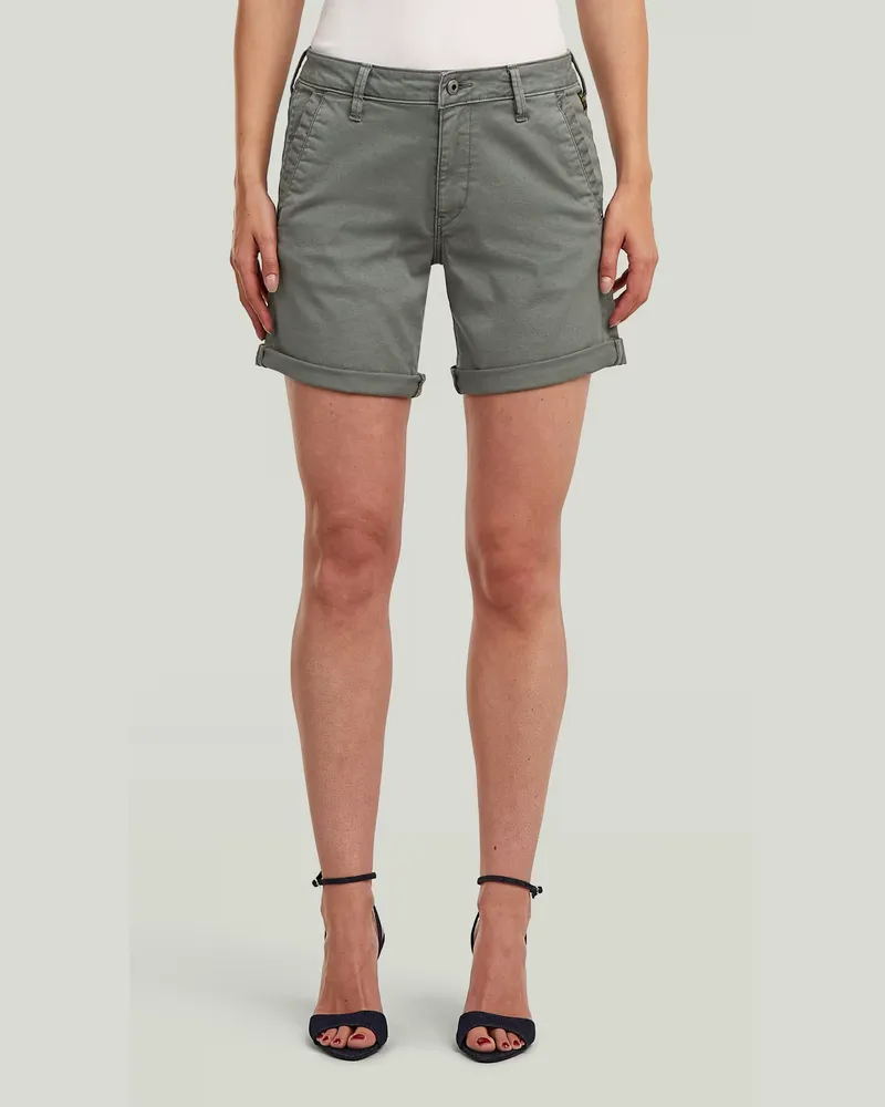 G-STAR RAW Chino Boyfriend Shorts - Grün - Damen Grün