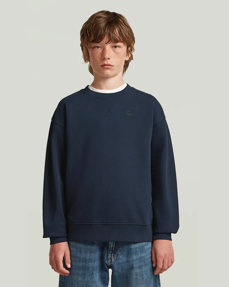 G-STAR RAW Boys Sweater Loose - Dunkelblau - jungen Dunkelblau