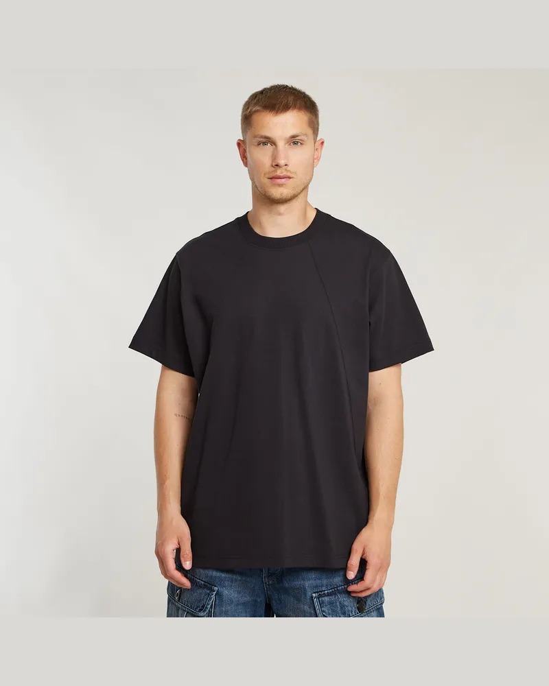G-STAR RAW Seam Detail Loose T-Shirt - Schwarz - Herren Schwarz