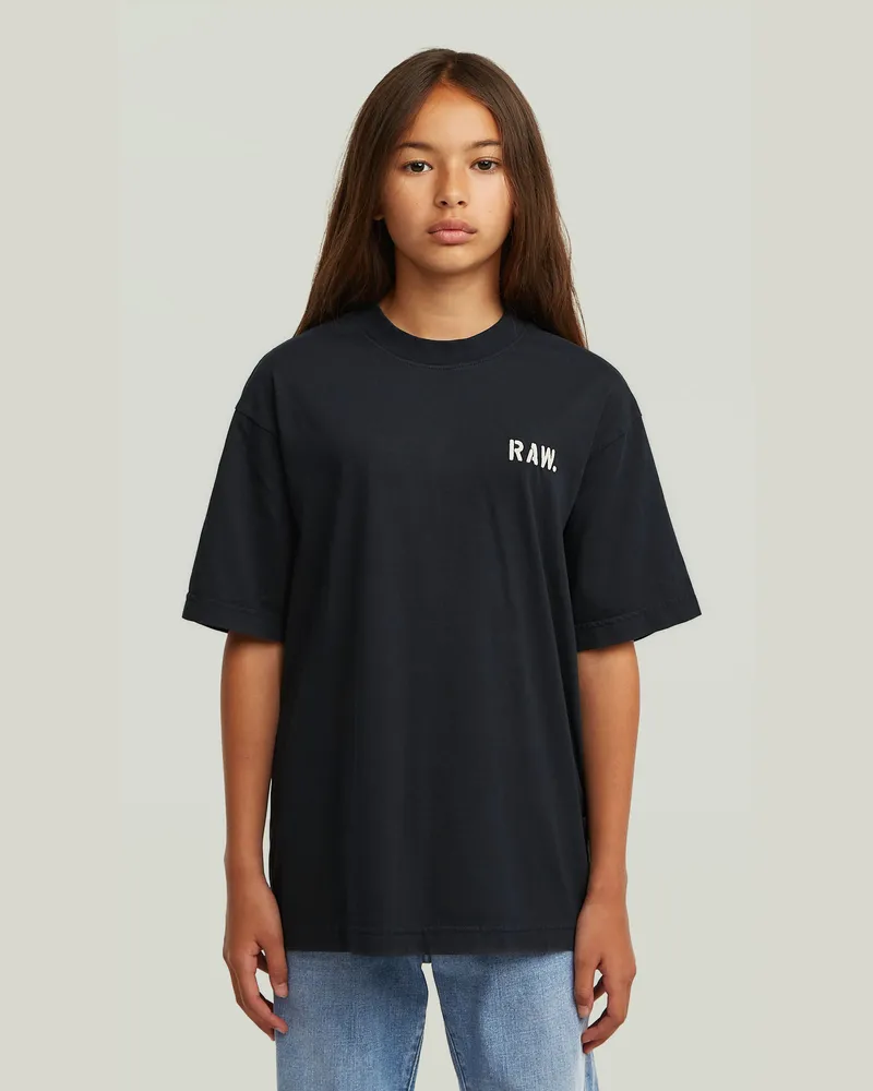 G-STAR RAW Girls Oversized T-Shirt - Dunkelblau - mädchen Dunkelblau