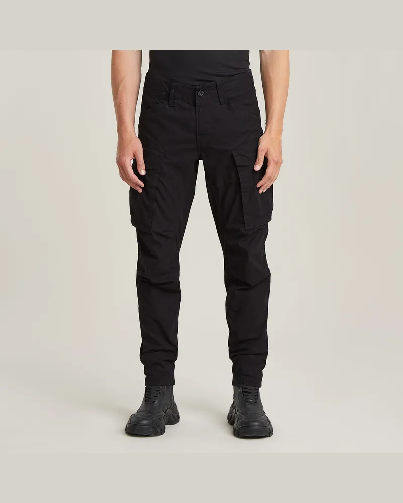 G-STAR RAW Cargohose 3D Regular Tapered Cuffed - Schwarz - Herren Schwarz