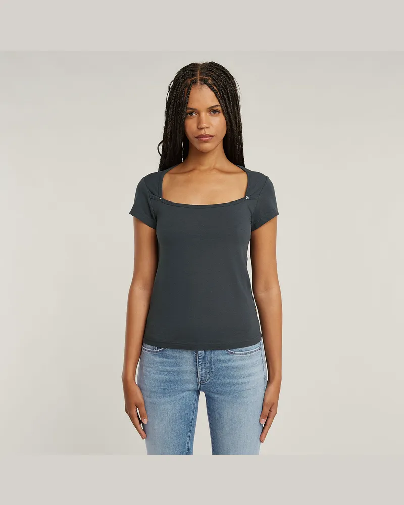 G-STAR RAW Sweet Heart Slim Top - Grau - Damen Grau
