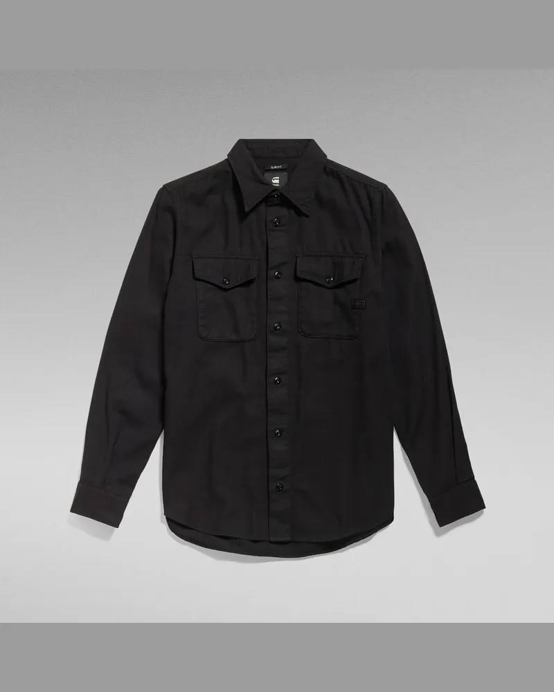 G-STAR RAW Marine Slim Hemd - Schwarz - Herren Schwarz
