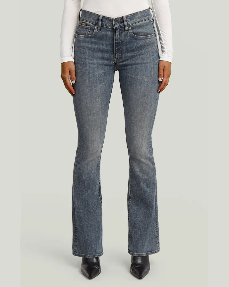 G-STAR RAW 3301 Flare Jeans - Dunkelblau - Damen Dunkelblau