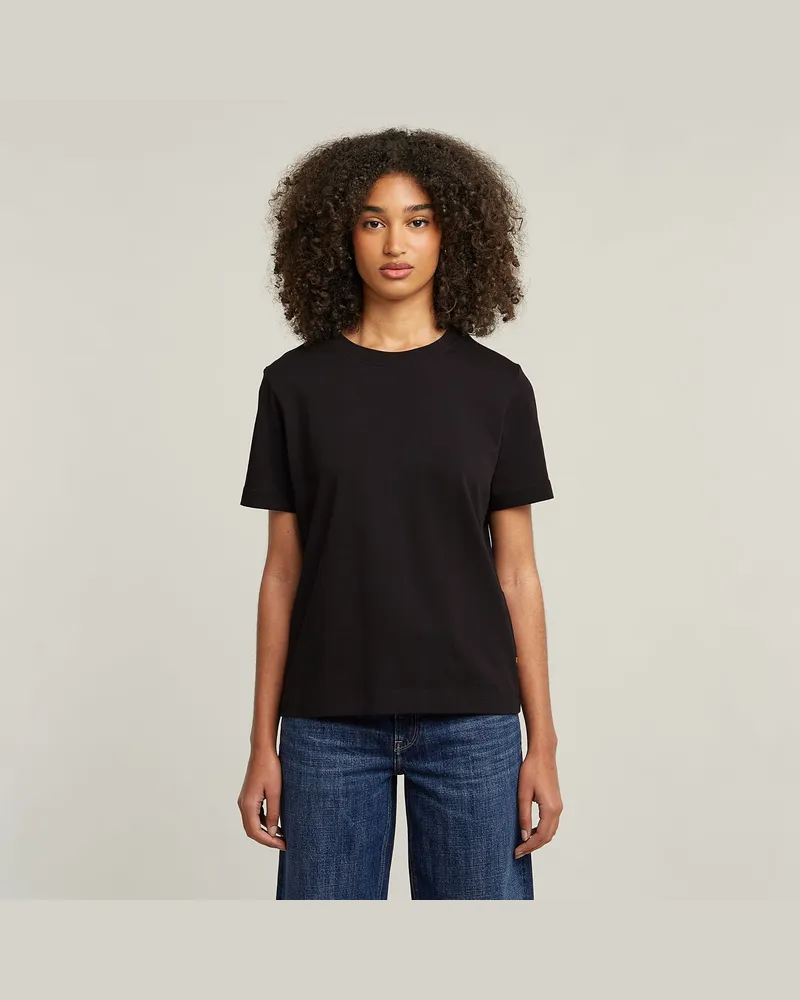 G-STAR RAW Heavy Weight Regular Top - Schwarz - Damen Schwarz