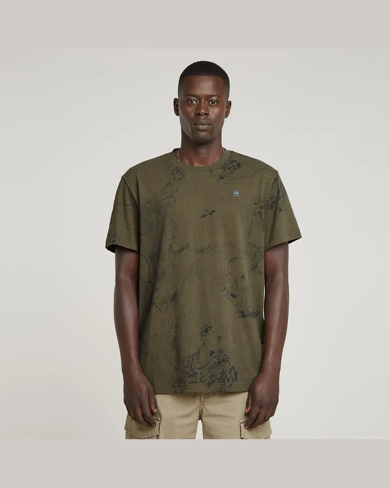 G-STAR RAW Wash Allover T-Shirt - Mehrfarbig - Herren Mehrfarbig