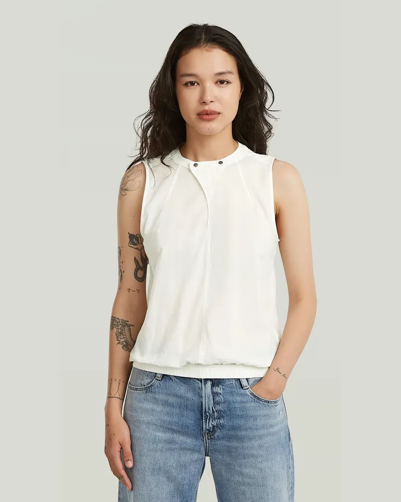 G-STAR RAW Sleeveless Top - Weiß - Damen Weiß