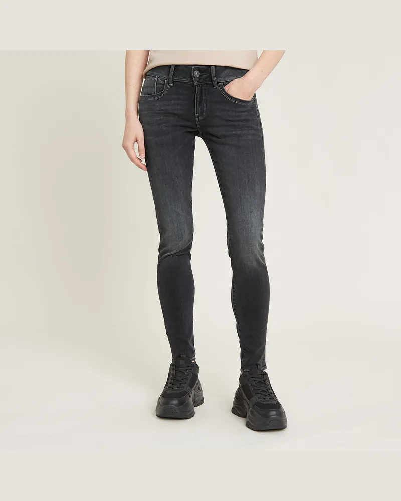 G-STAR RAW Lynn Mid Skinny Jeans - Schwarz - Damen Schwarz