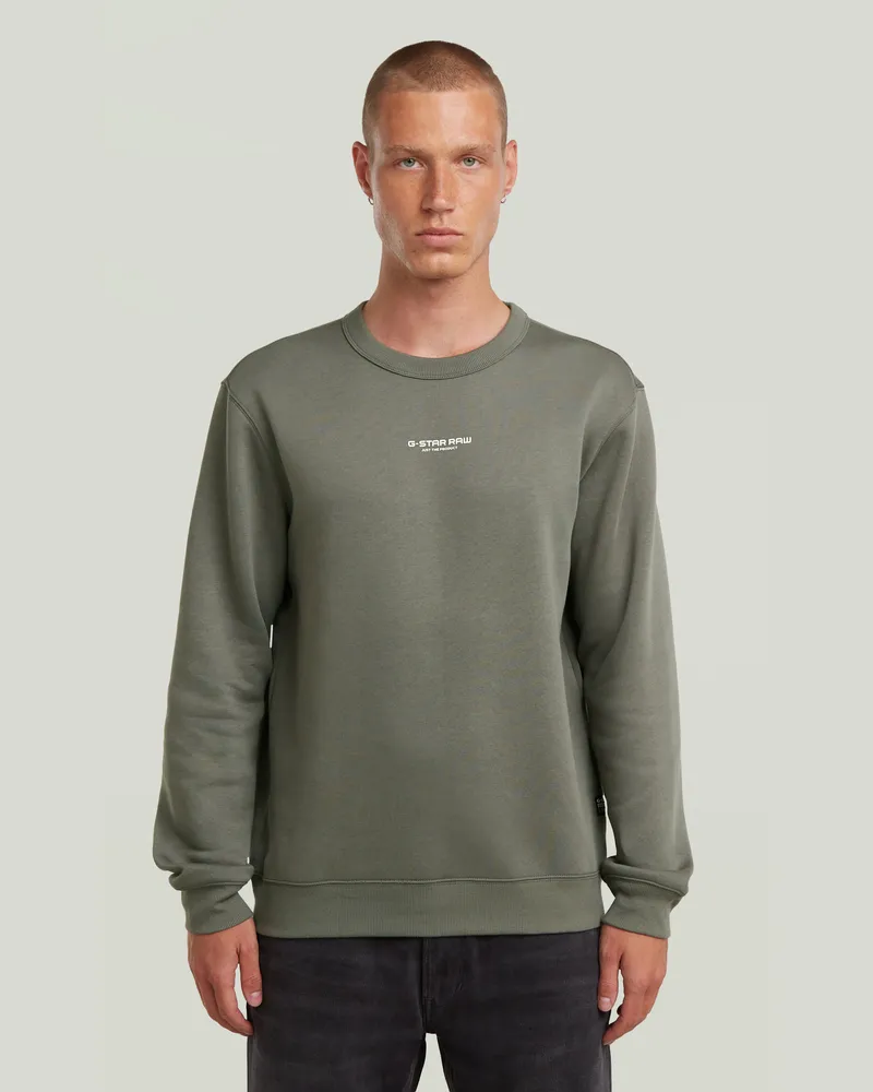 G-STAR RAW Center Chest Logo Sweater - Grau - Herren Grau