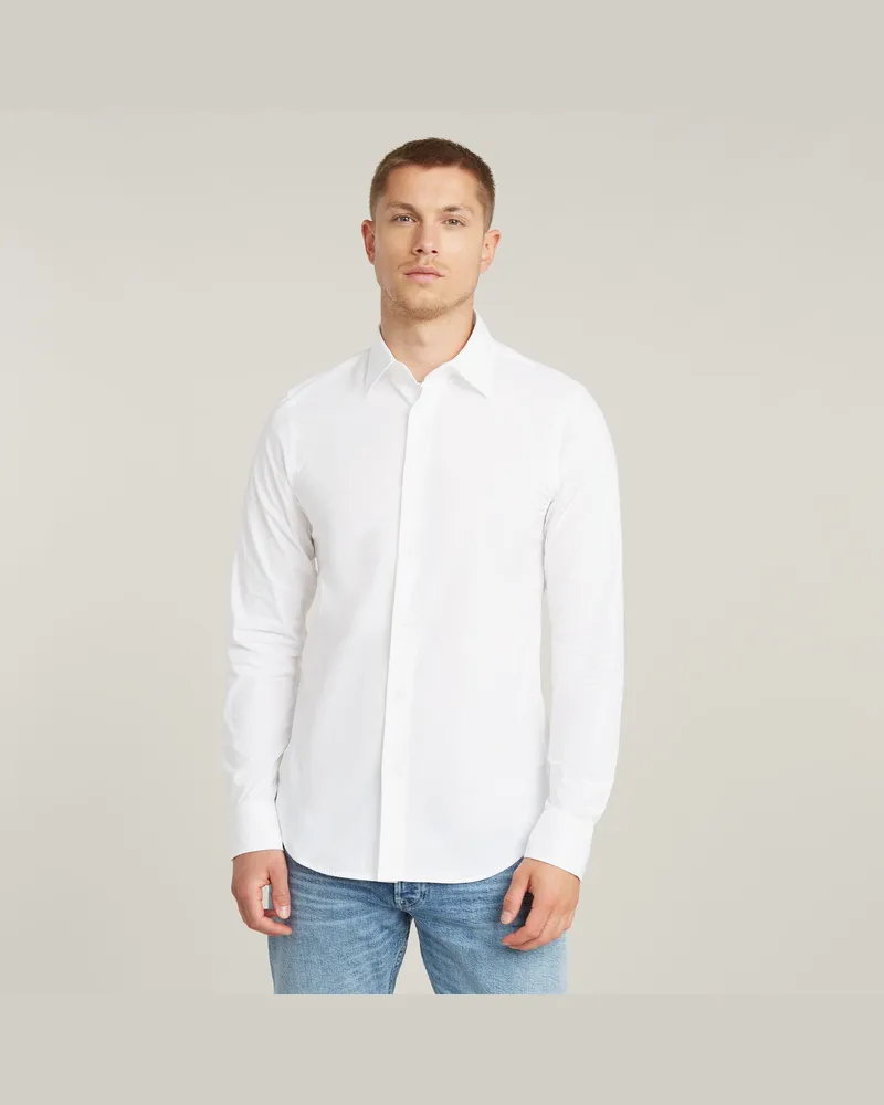 G-STAR RAW Slim Hemd - Weiß - Herren Weiß