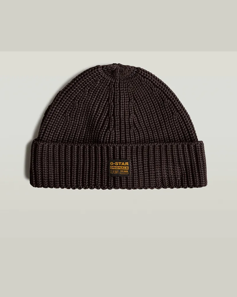 G-STAR RAW Originals Fisherman Beanie - Braun - Herren Braun