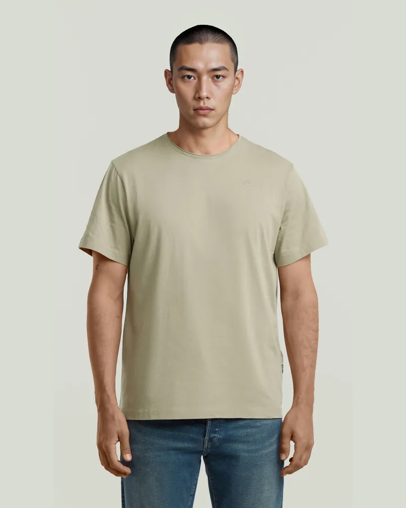 G-STAR RAW Essential Raw Neck T-Shirt - Grün - Herren Grün